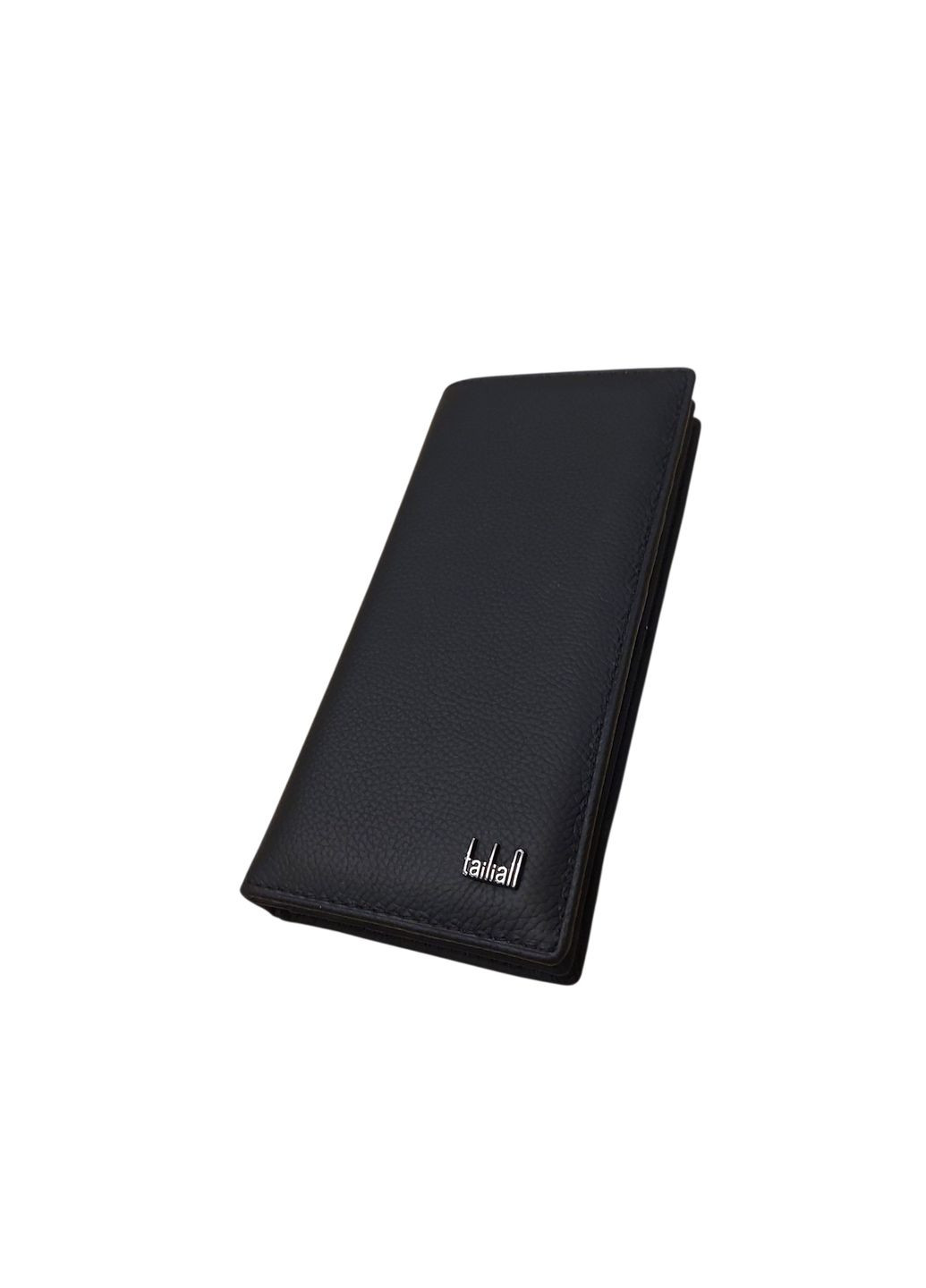 Стильный мужской кожаный купюрник кошелек черный Т 53033 Tailian Т 530 Н 33 Black (346268596)