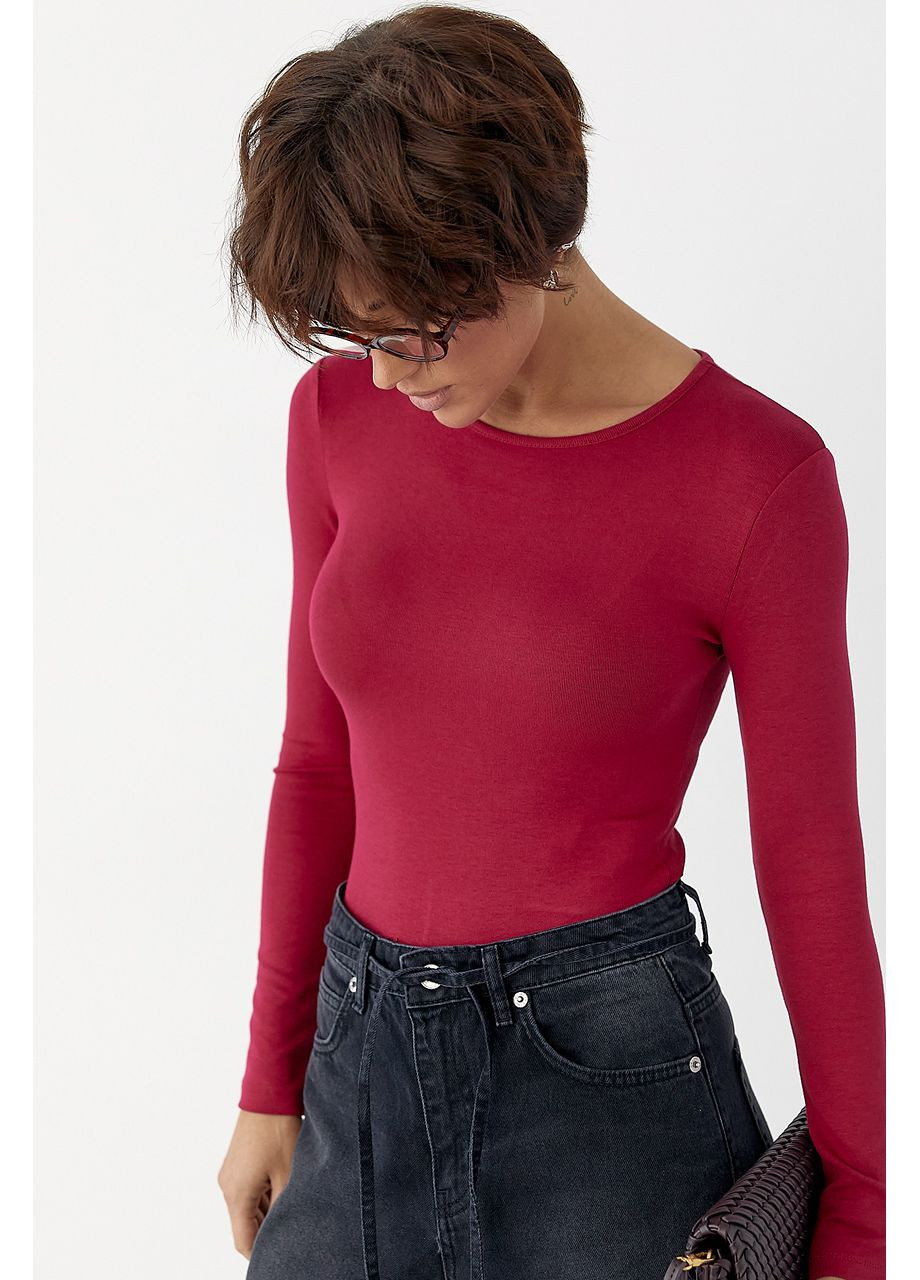 Трикотажное боди с длинными рукавами Lurex (369327152)