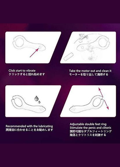 Кольцо Signal с анальным вибратором! No Brand (339864887)