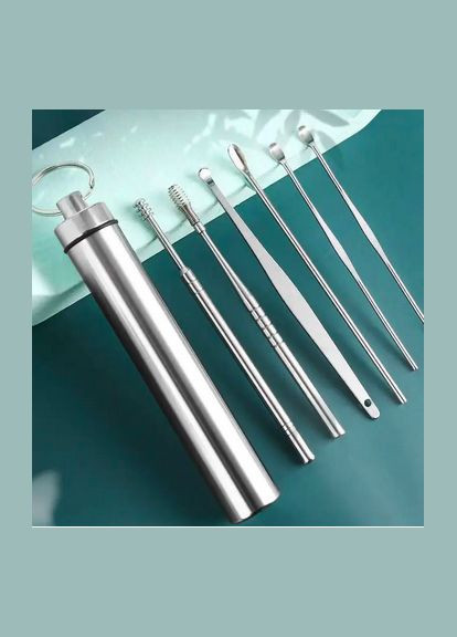 Набор для чистки ушей/ушные палочки, 6 предметов No Brand (318359295)