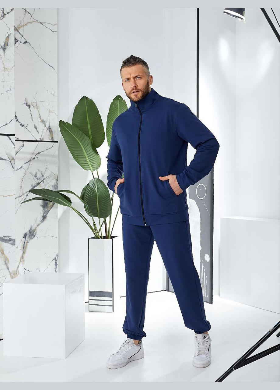 Мужской спортивный костюм цвет темно синий р.42/44 453790 New Trend (289477648)