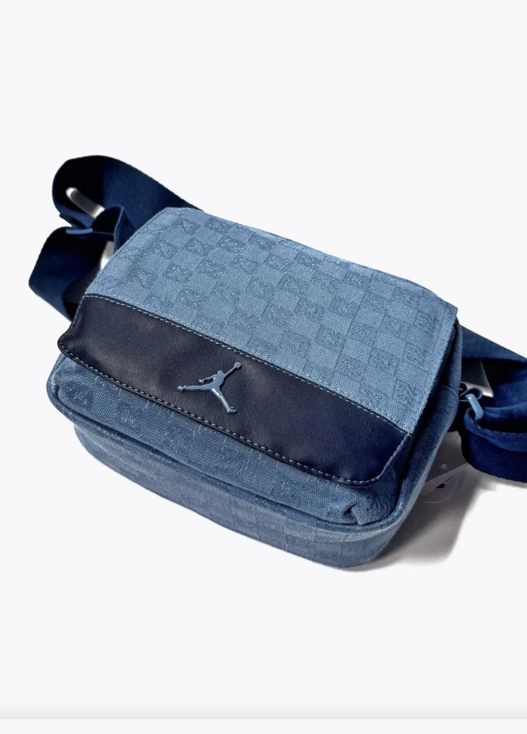 Велика сумка через плече, унісекс, синього кольору. No Brand Мессенджер (322768087)