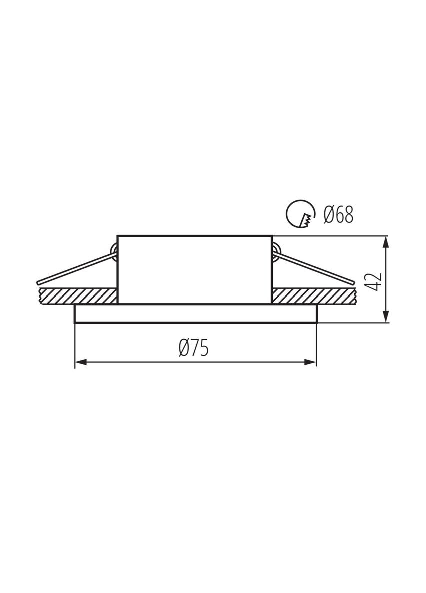 Точковий світильник 29142 Simen dso g/w Kanlux (305756121)