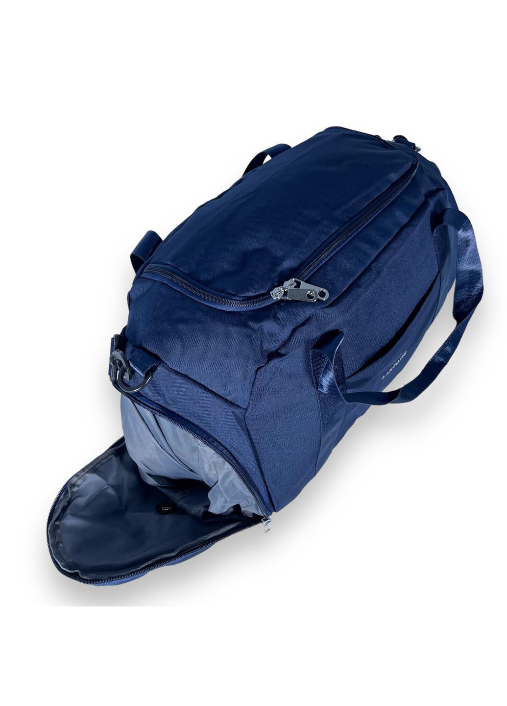 Сумка дорожная с карманом для обуви, одно отделение, съемный ремень, размер: 50*25*23 см, синяя Lanyuxiu (285814736)