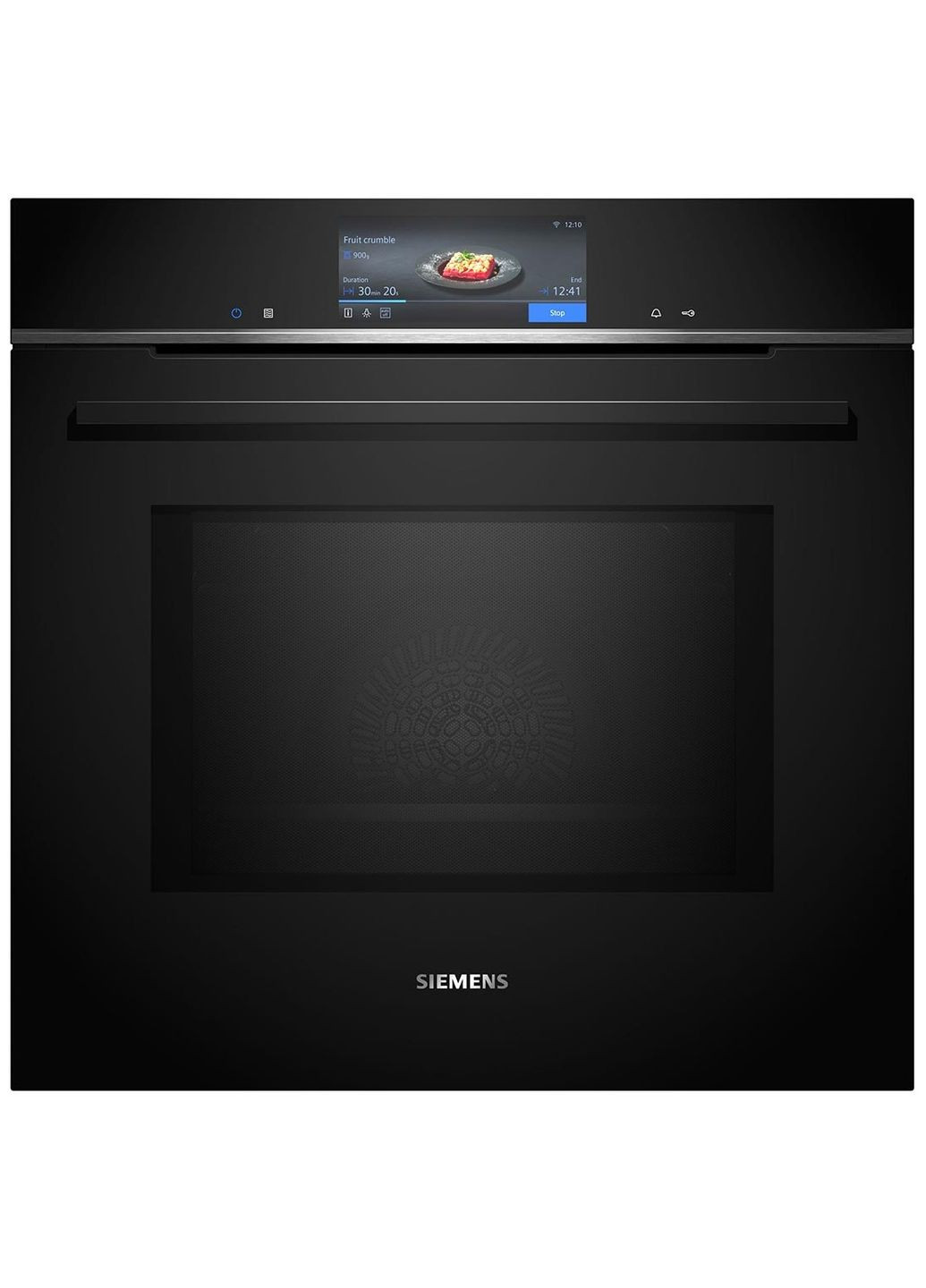 Духова шафа електрична, 67л, A, дисплей, конвекція, піроліз, фція мікрохвиль, чорний Siemens (315435675)