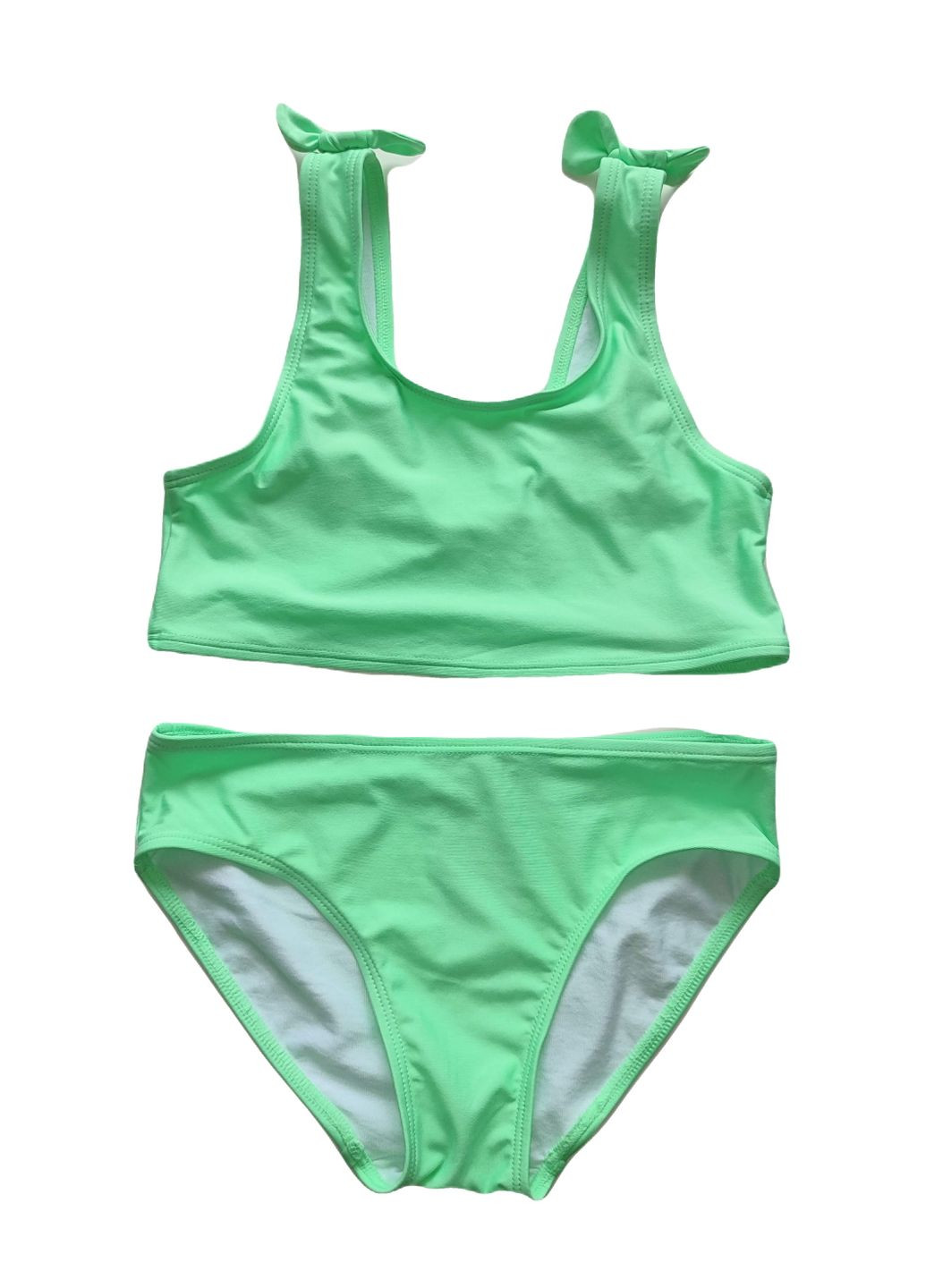 Зеленый купальник раздельный на подкладке для девочки 1046528-004 H&M