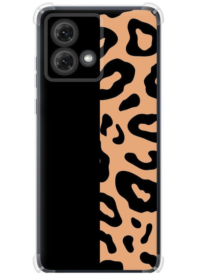 Силикон с усиленными углами чехол 'Пятна леопарда' для Endorphone Motorola Moto G84 (314933074)