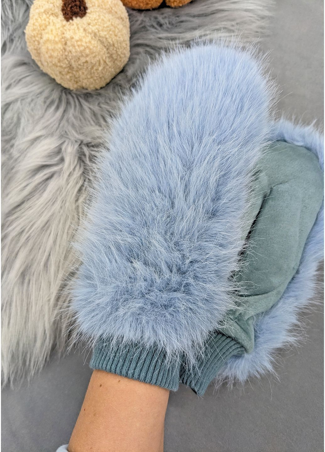 Утепленные меховые перчатки для зимы INNOE Рукавиці (364656686)