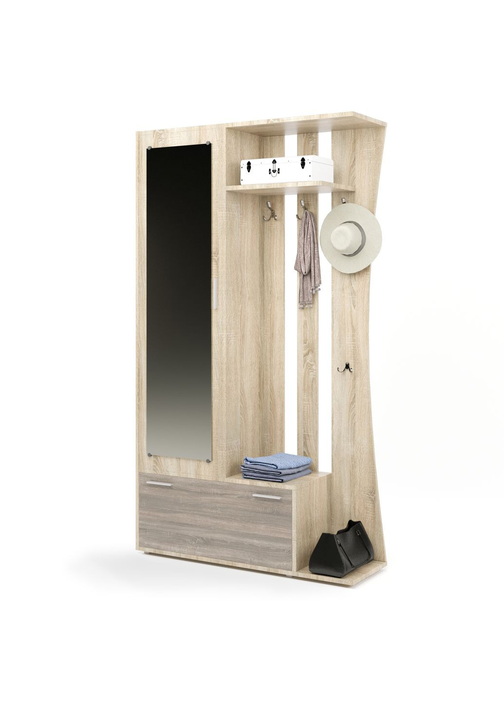 Передпокій із дзеркалом Авео-2 сонома/трюфель (EVR-2190) Еверест (324066603)