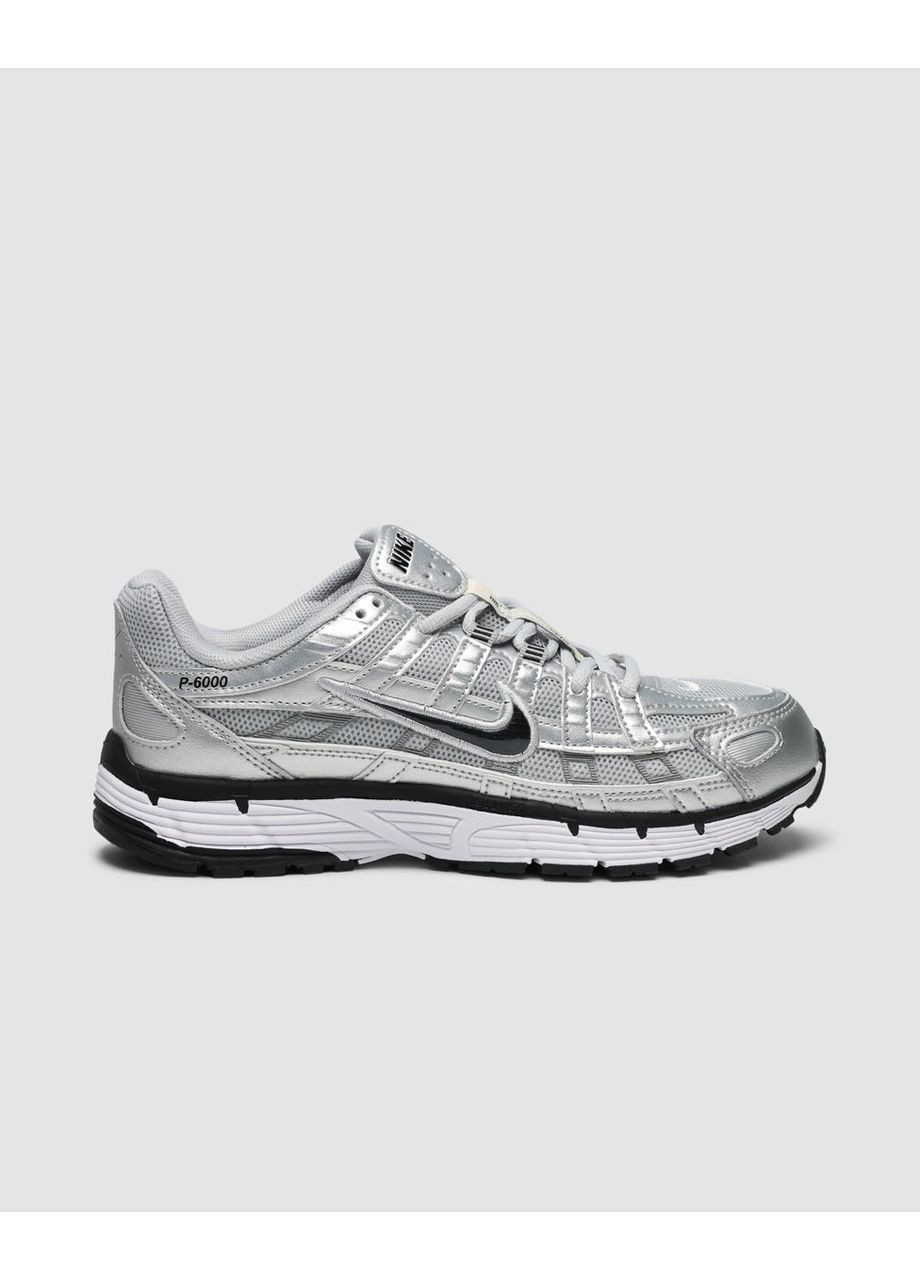 Серебристые демисезонные кроссовки nike silver/black No Brand P-6000