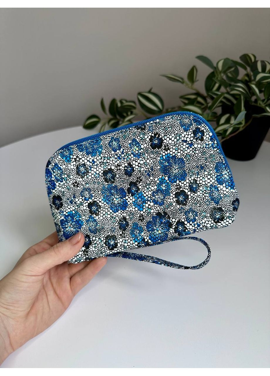 Косметичка з натуральної шкіри на два відділи з ручкою VI&VA (361894847)