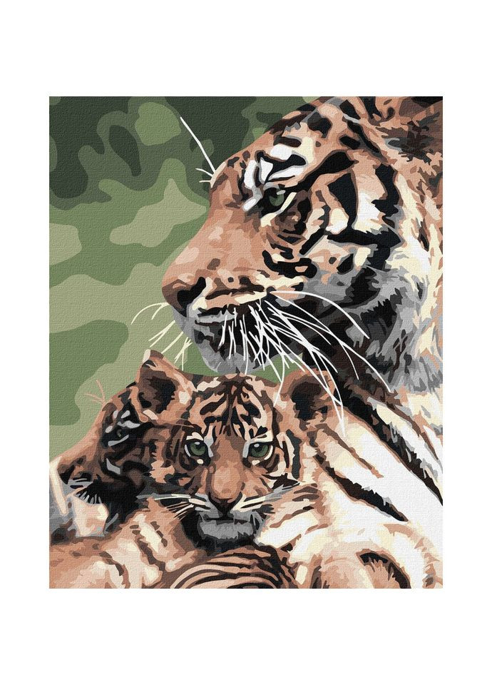 Картина по номерам "Полосатая семейка" 40х50 см IDEYKA (346054995)