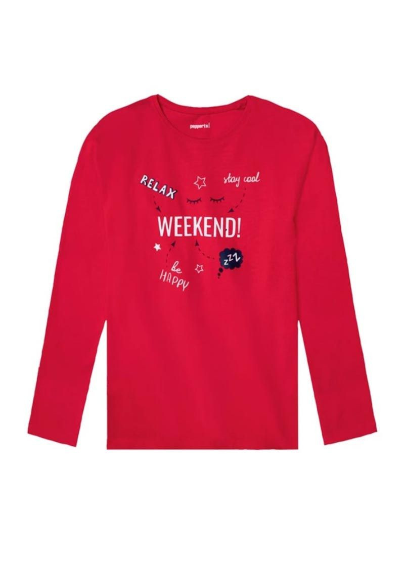 Комбінована зимня піжама реглан + брюки Pepperts