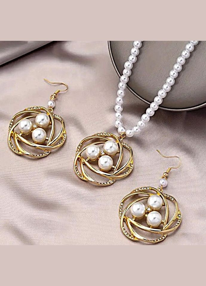 Комплект украшений Чокер - Ожерелье с кулоном и сережки No Brand (339679811)