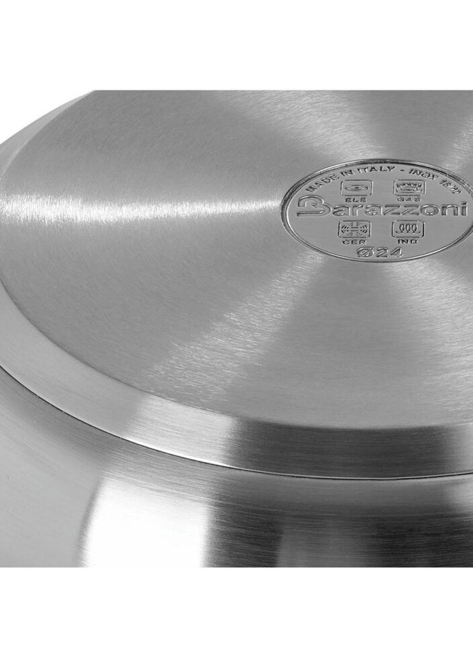 Сковорода універсальна 278109020 20 см срібляста Barazzoni (319163724)