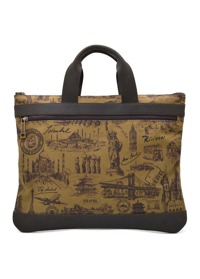 Сумка папка для документов А4 кожа и кордура CorH7100-4lx TARWA (298684410)