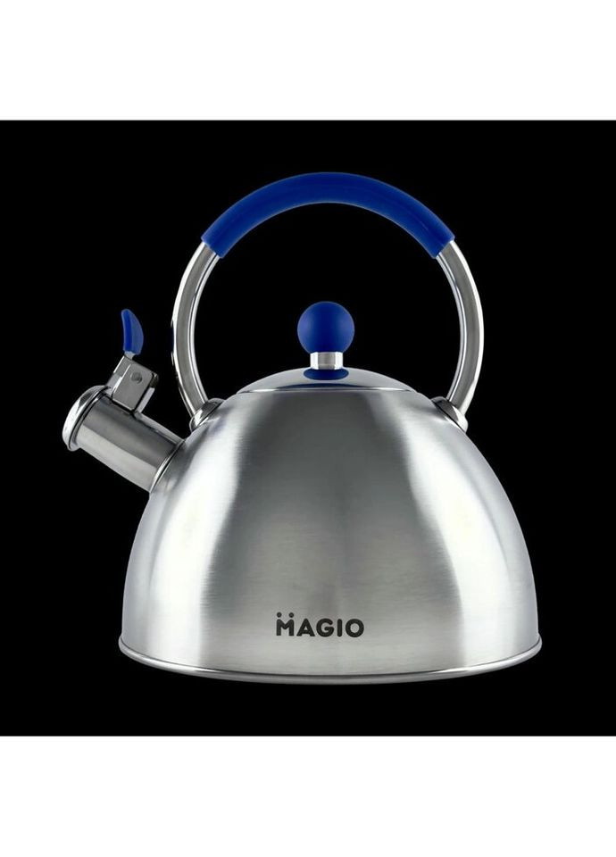 Чайник со свистком MG-1190 2.5 л серебристый Magio (296624796)