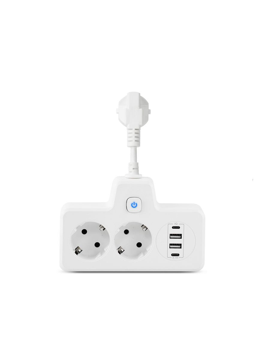 Сетевой фильтр-разветвитель SNAILS 2 розетки 2xUSB-A 2xUSB-C 8см LED белый (HP-5-17) No Brand (338597628)