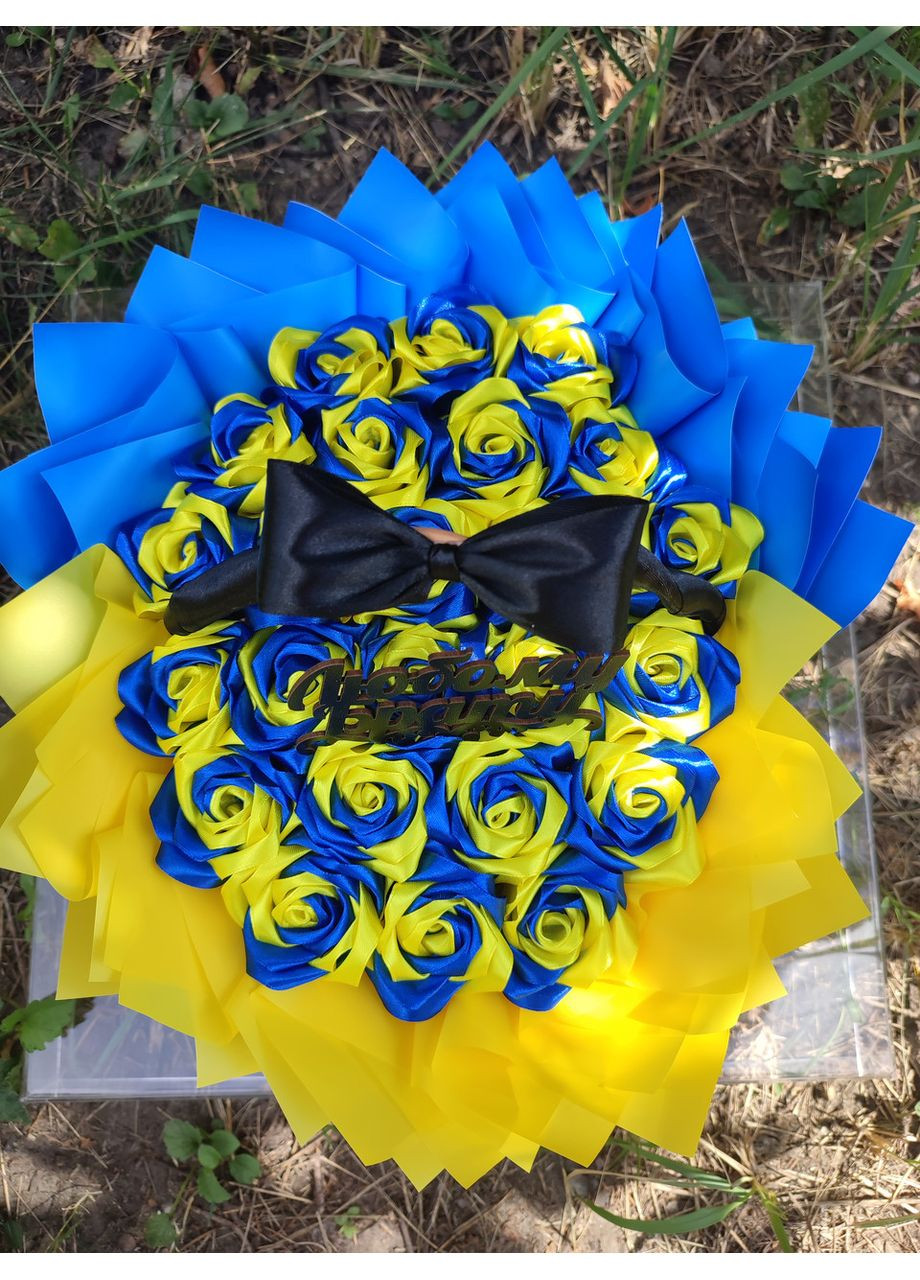 Букет из атласных лент No Brand (368672320)