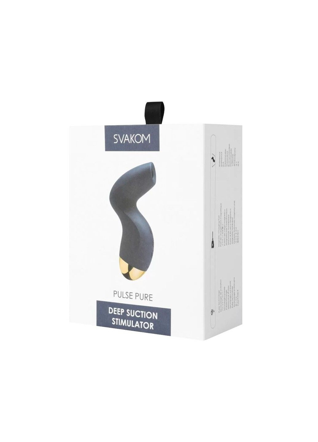 Вакуумный клиторальный стимулятор Pulse Pure Navy Blue, 5 режимов, 5 интенсивностей в каждом Svakom (333333012)