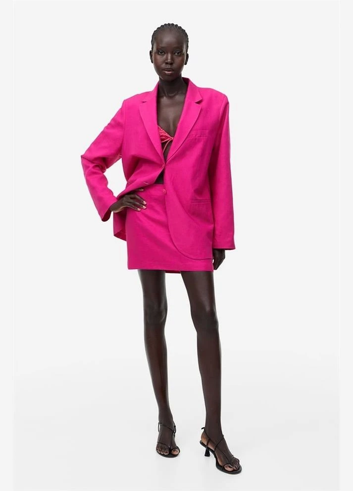 Малиновая юбка H&M