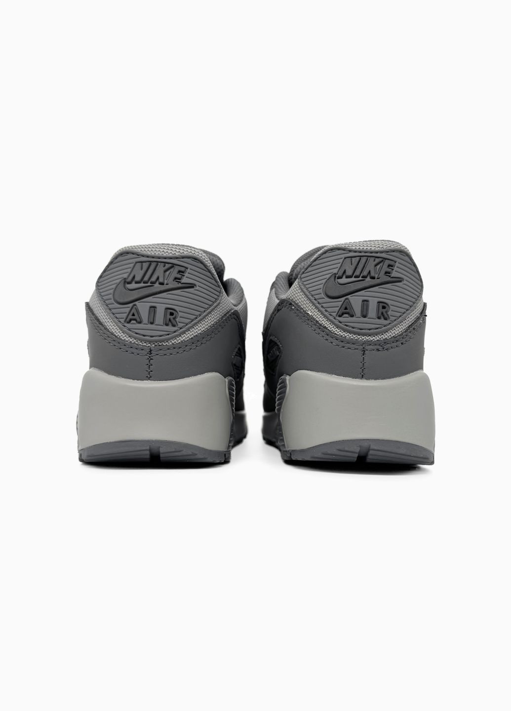 Темно-сірі Осінні кросівки чоловічі nike air max 90 dark grey | найк аір макс 90 темно-сірі No Brand