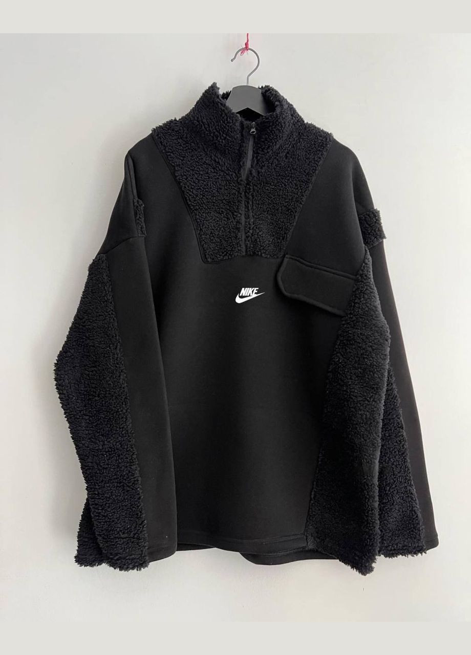 Стильная мужская кофта оверсайз чорная No Brand (316039096)