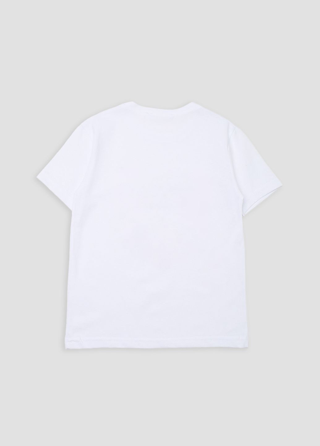 Біла літня футболка з коротким рукавом для хлопчика колір білий цб-00277097 Essu