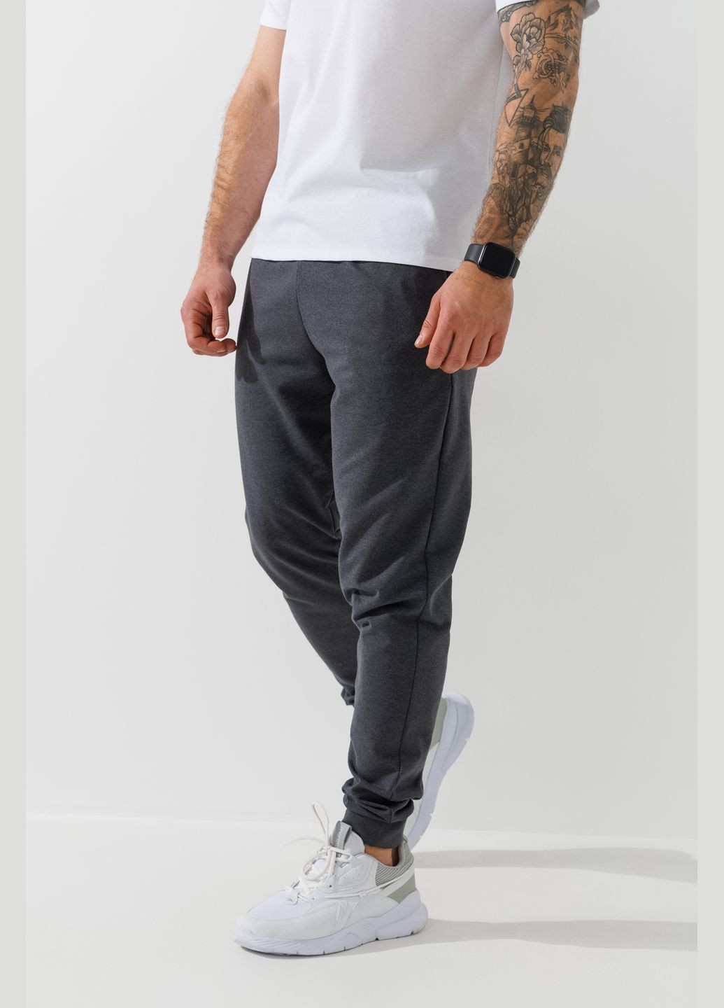 Темно-серые спортивные демисезонные брюки Demos