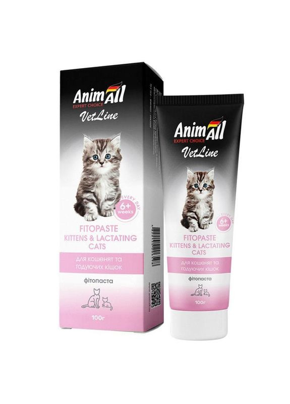 Фитопаста для котят и кормящих кошек VetLine (ЭнимАлл ВетЛайн), 100 г, 206598 AnimAll (278867930)