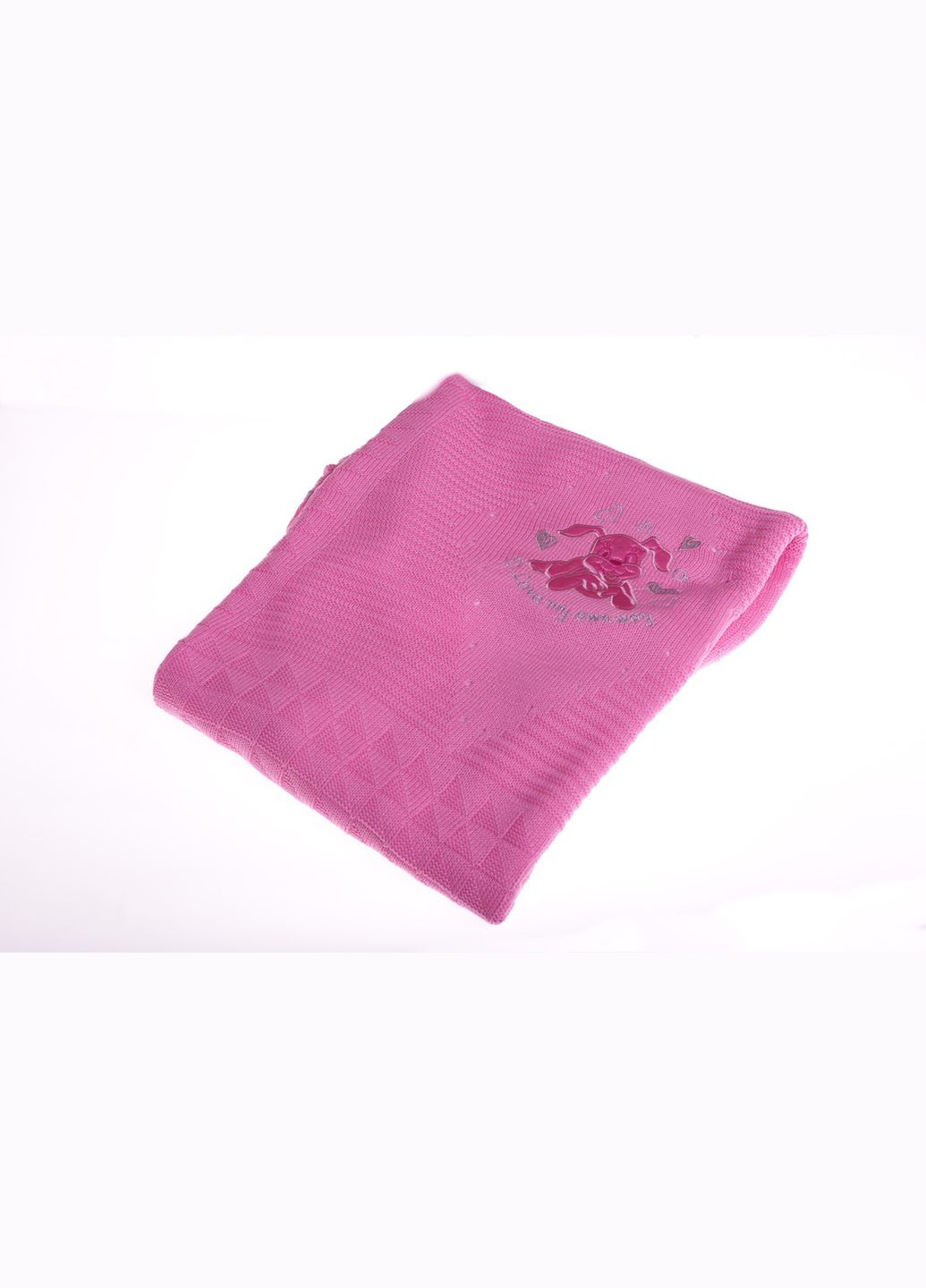 Плед для дівчинки Собачка на траві 85*80 см рожевий (31142) BABYKROHA (297200986)