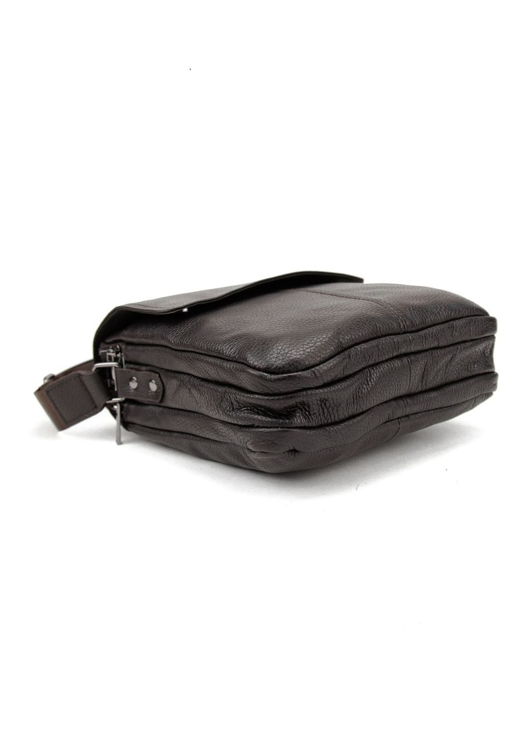 Кожаный мессенджер с клапаном на два отдела RoyalBag M56-3508 (338889883)