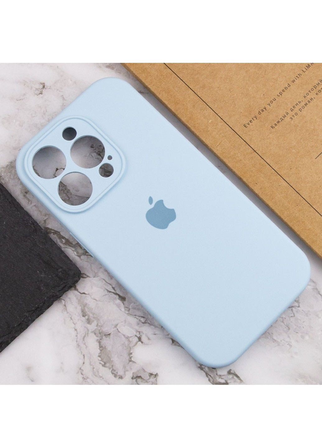 Чехол Silicone Case Full Camera Protective (AA) для Apple iPhone 15 Pro (6.1") Epik (291879351)