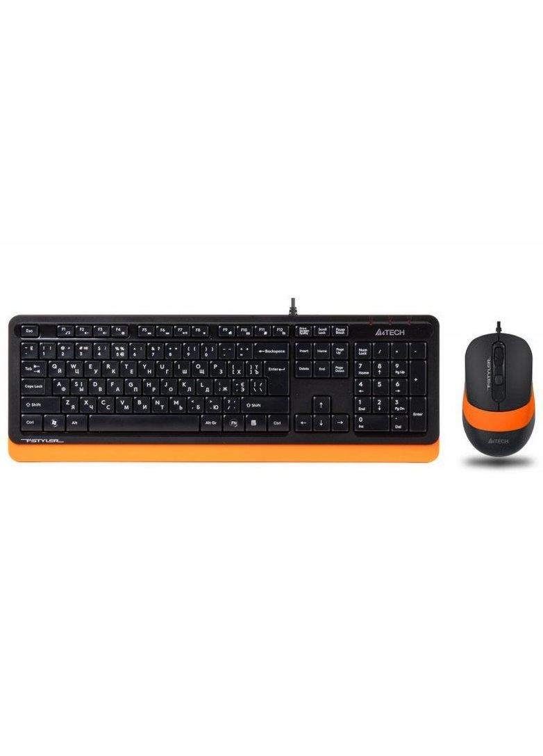 Комплект (клавіатура + миша) F1010 Black/Orange USB A4Tech (339086934)