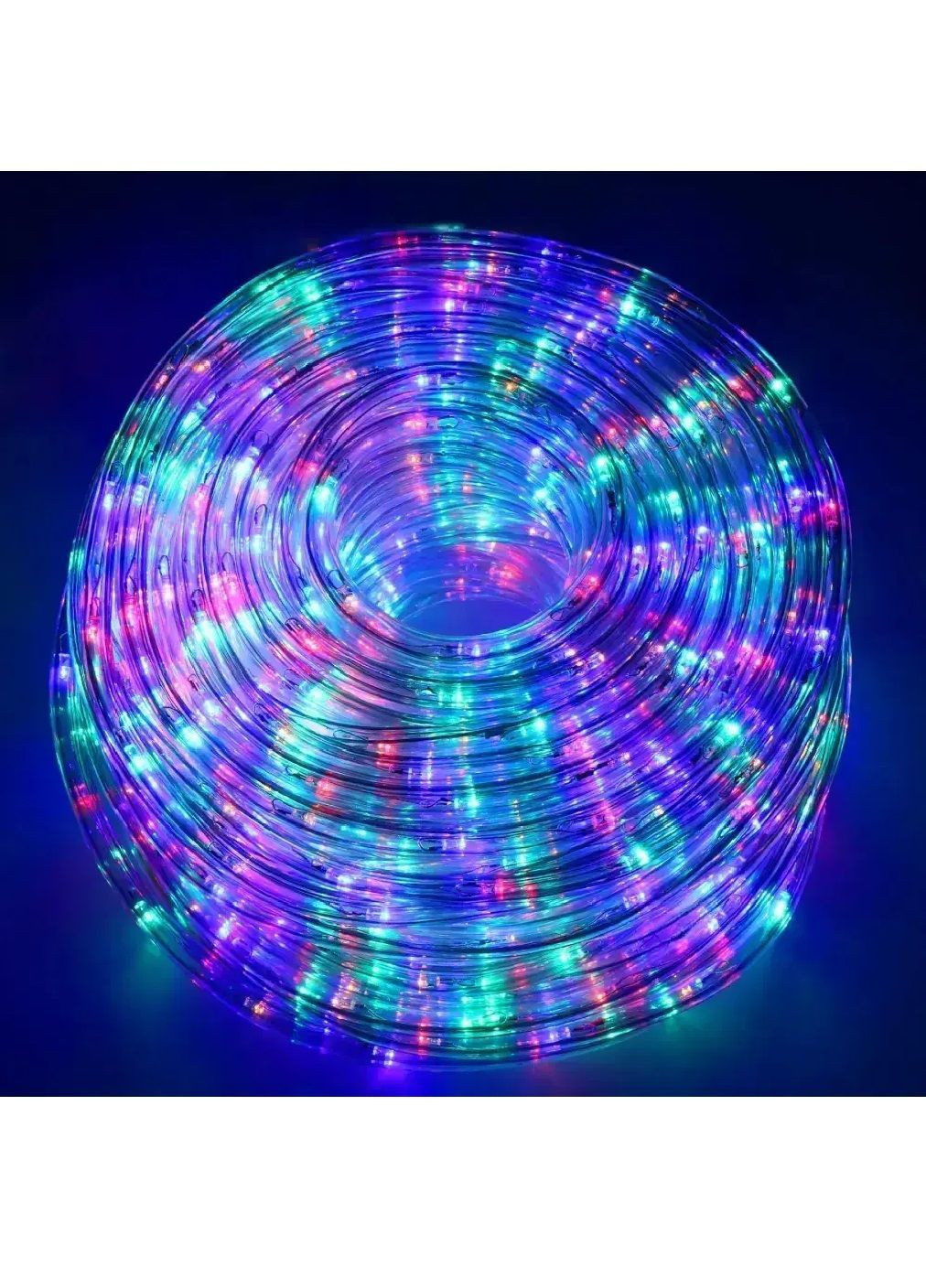 Гирлянда дюралайт светодиодная новогодняя уличная комнатная с работой от сети контроллером 100 м (482016-Prob) Мультиколор Unbranded (369570031)