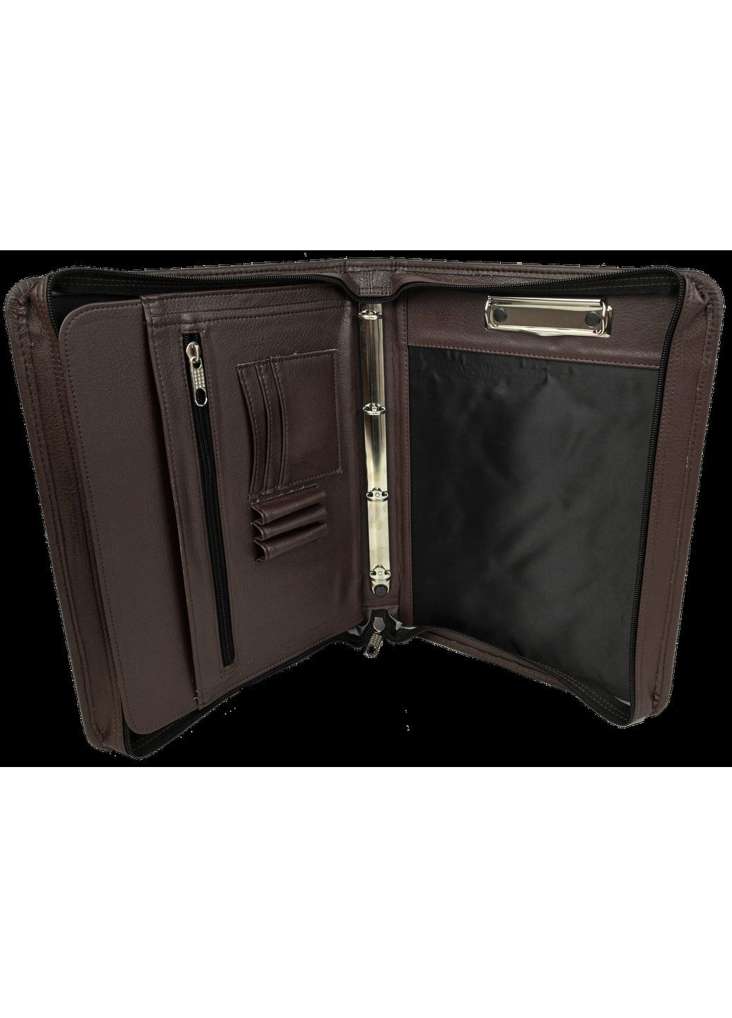 Папка ділова для документів зі штучної шкіри темно-коричнева Exclusive (365598777)