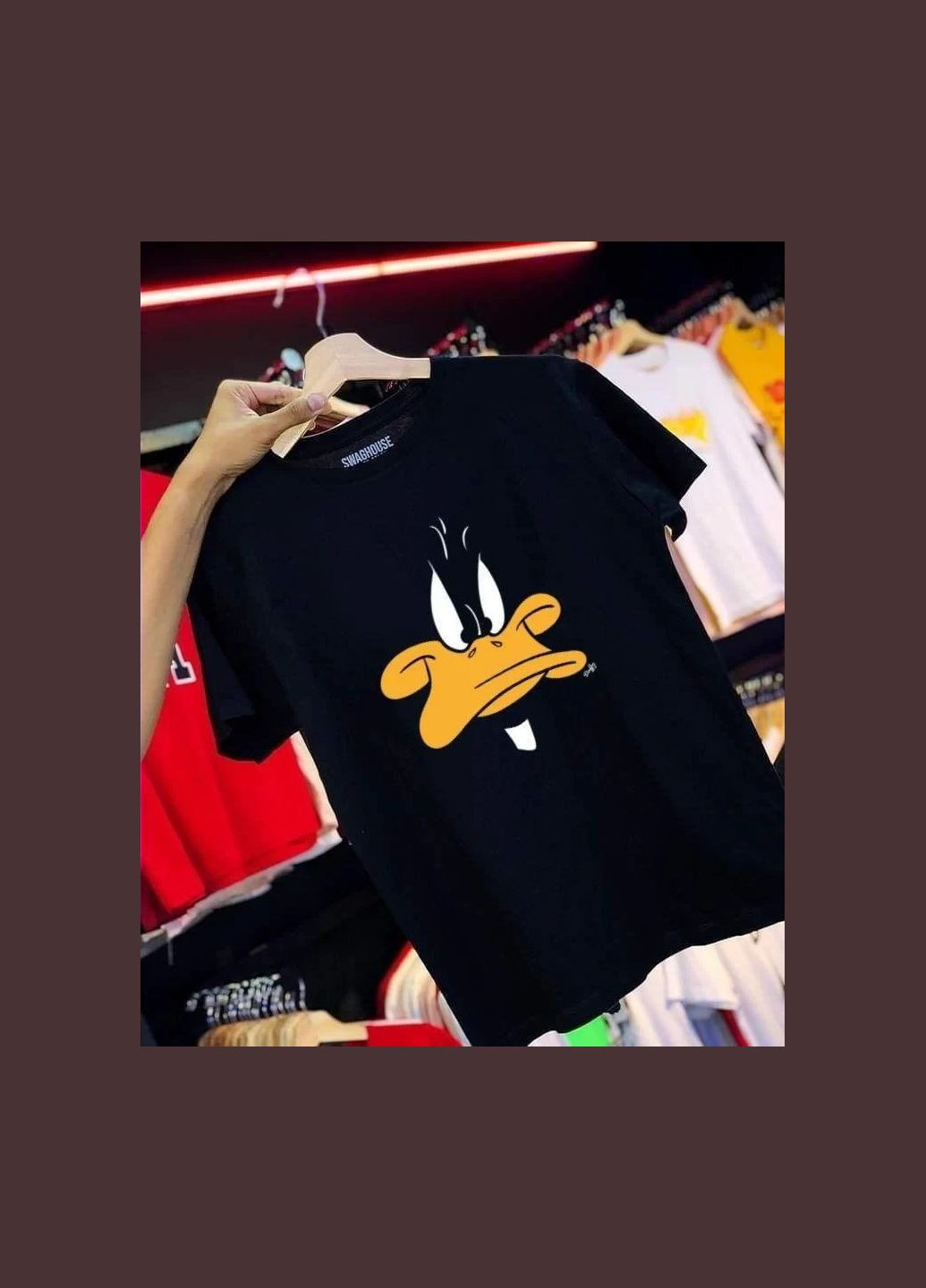 Женская футболка с принтом повседневная M Черный No Brand - (342398457)