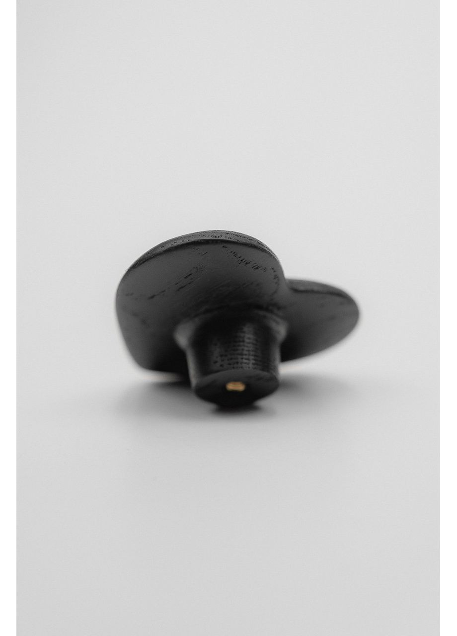 Меблева ручка з дуба Heart black 60 мм No Brand (389082405)