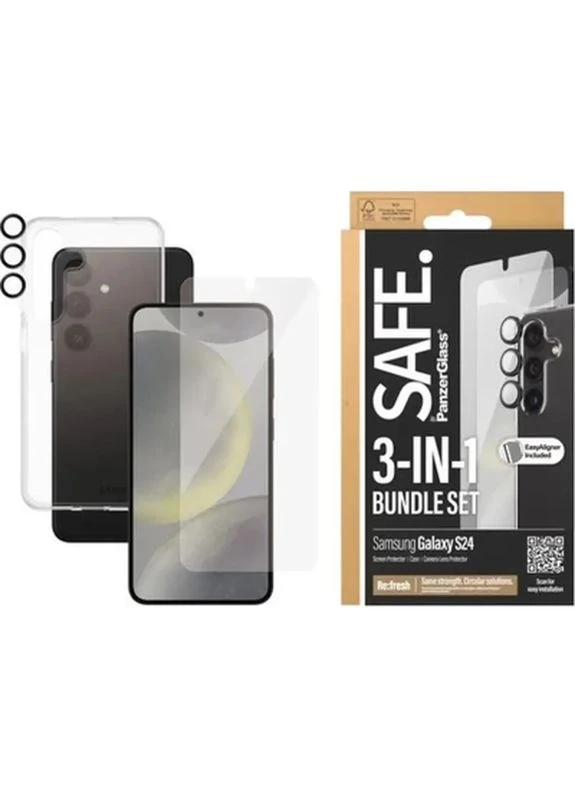 Чохол до мобільного телефона 3-in-1 Pack Samsung Galaxy S24 (PG_BSAFE95672) Panzerglass (399156074)
