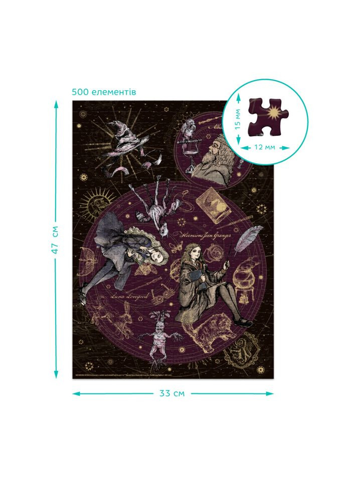 Пазл классический "Harry Potter. Лидер. Перфекционистка. Невероятная" 200507, 500 элементов DoDo Toys (364134132)