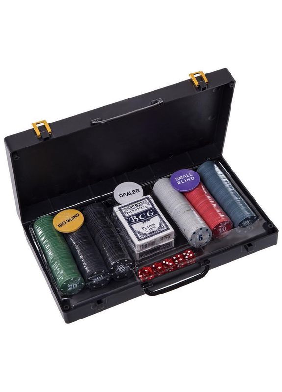 Набір для покеру у пластиковому кейсі 300S-E 300 фішок SP-Sport (323217267)