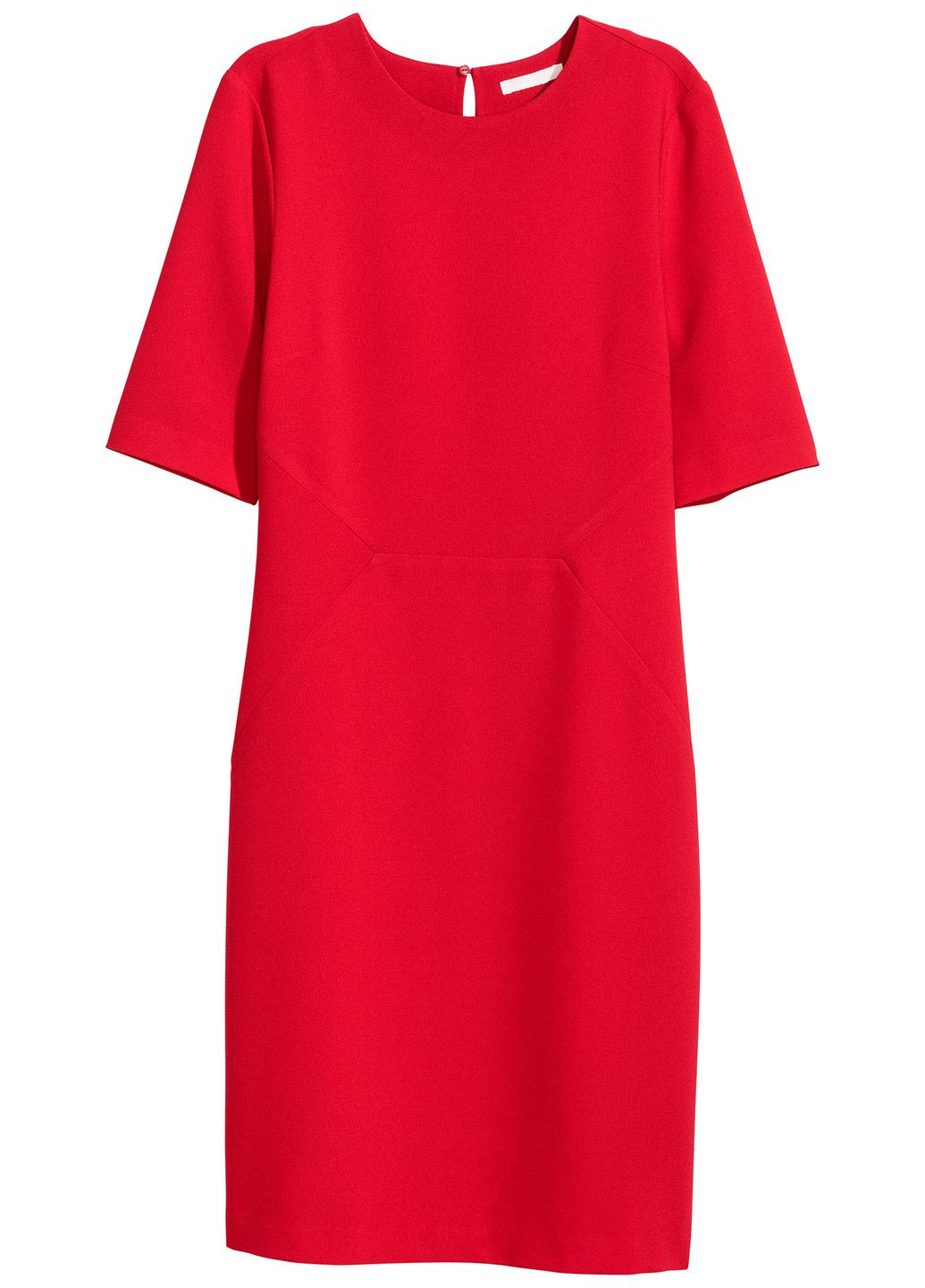 Помаранчево-червона святковий, коктейльна, вечірня сукня футляр H&M однотонна