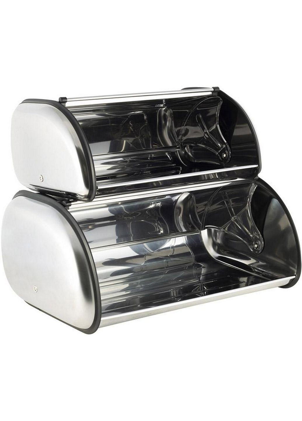 Набір 2 хлібниці Breadbox із нержавіючої сталі 43,5х27х18 см (36х23х14 см) Ofenbach (289463340)