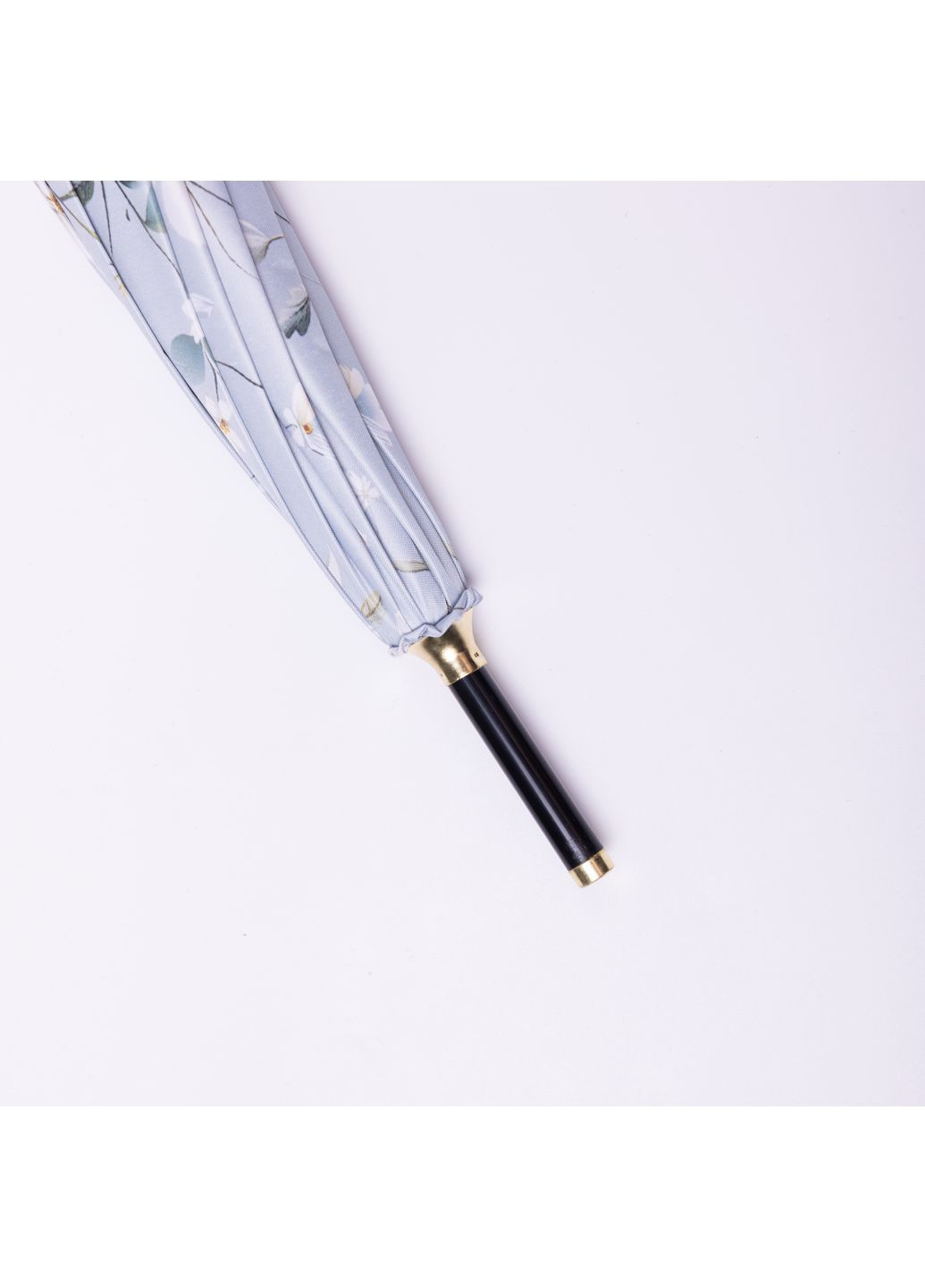 Комбинированный зонтик тростник полуавтомат складной 99 см с цветочным принтом, голубой Yiwu (361930991)