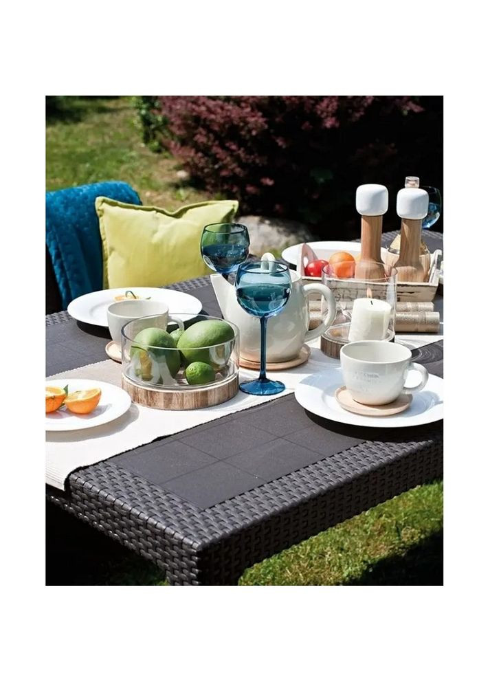 Комплект садовой мебели Corfu Fiesta Set 2 дивана + 2 кресла + 1 стол графит 223216 Keter (317306178)