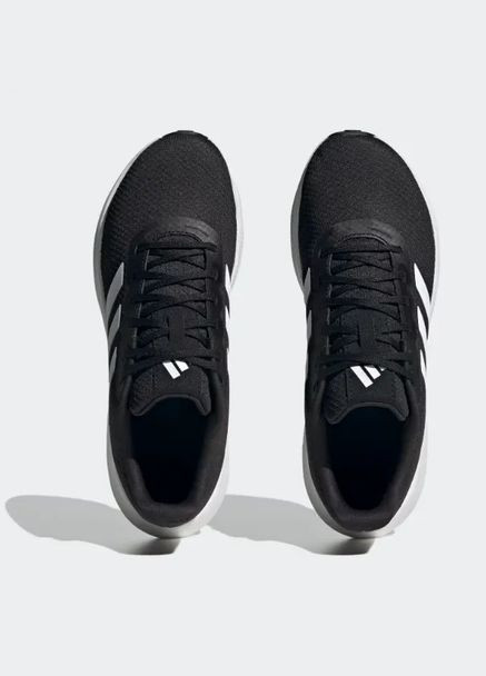 Черные всесезонные кроссовки runfalcon 3 core black cloud white core black adidas