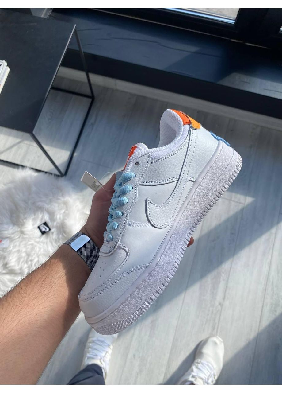 Белые демисезонные кроссовки мужские nike air force 1 shadow be kind найк аир форс 1 премиум No Brand