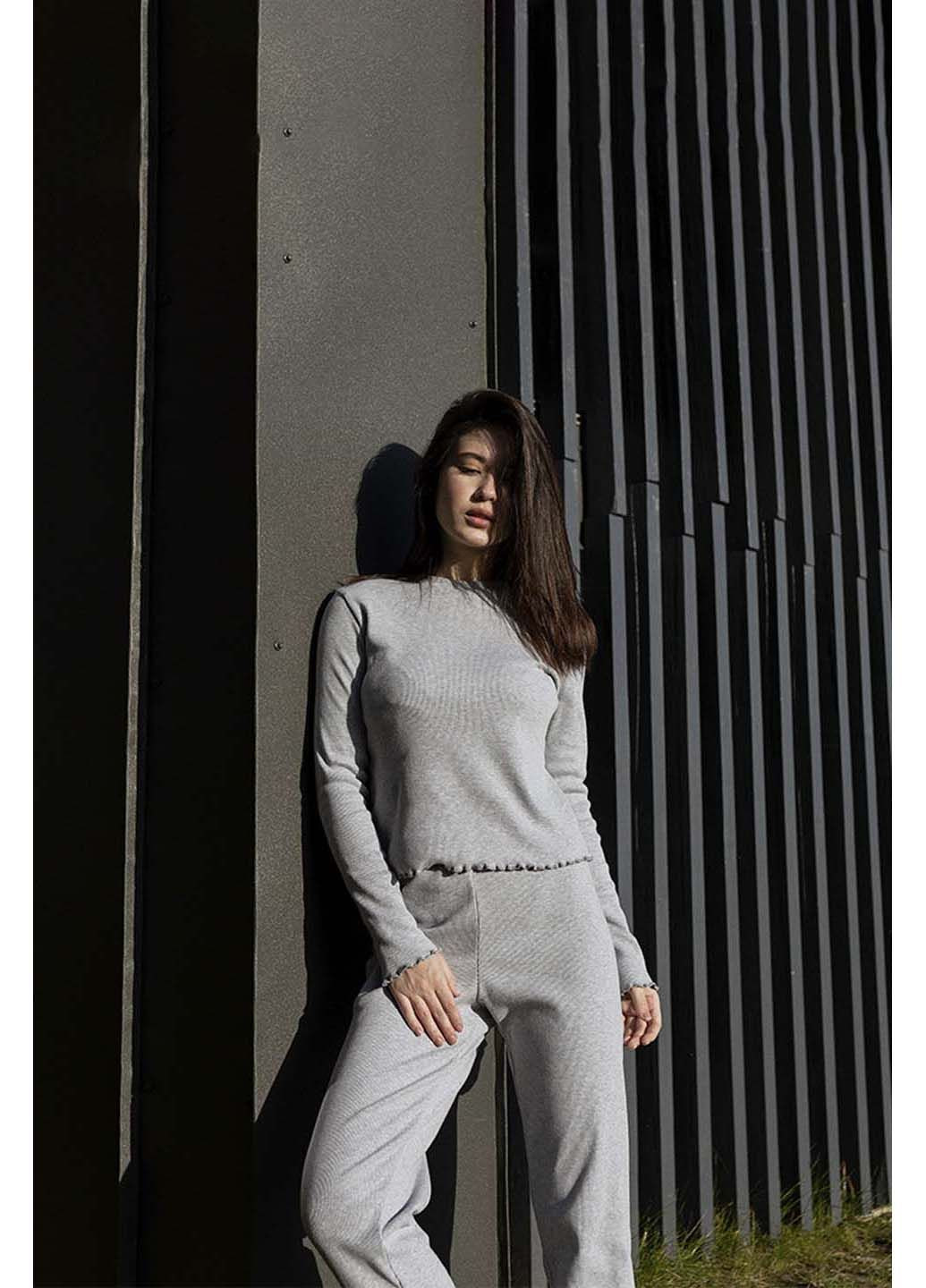 Серая женская пижама из кашкорса Perfect Female