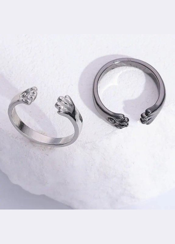 Женское кольцо в форме лапки кошки кота котика размер регулируемый Золотистое Fashion Jewelry (291119875)