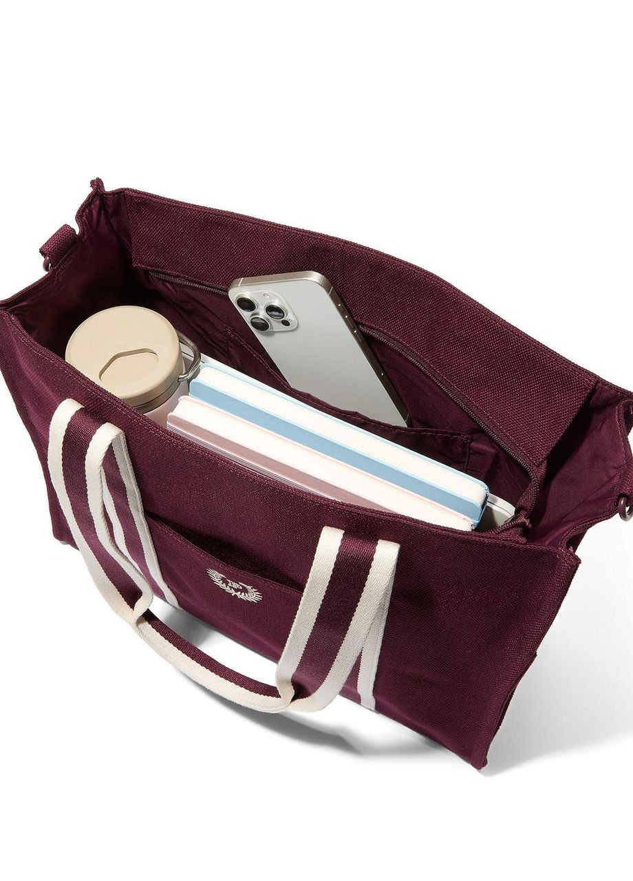 Сумка-шопер Canvas Tote бордова Victoria's Secret (363021548)